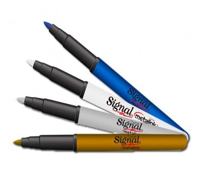 Marcador Signal metalink blanco