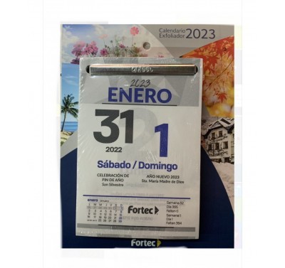 Calendario fortec exfoliador 2023