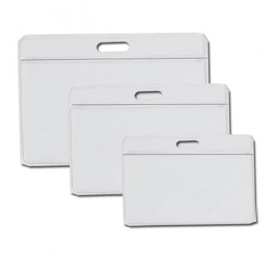 Porta gafete 10*12 grande horizontal con 25 piezas Chaine