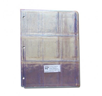 Mica para tarjeta telmex con 9 divisiones (paquete con 10 piezas)