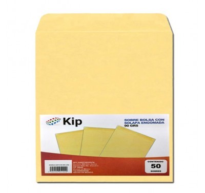 Sobre tamaño ministro con solapa engomada ante 90 grs Kip