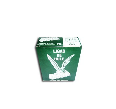 Ligas aguila número 33 natural en caja