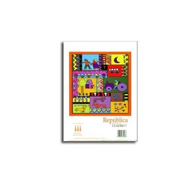 Block tamaño carta Republica cuadro grande 80 hojas