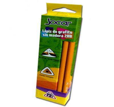 Lápiz Jocar amarillo triangular no. 2 con 12 piezas