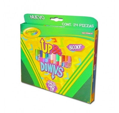 Colores largos Crayola duales con 24 piezas