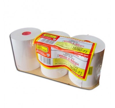 Rollo para sumadora termico 80*80 Printa Form (8080) con 3 piezas
