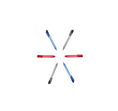 Bolígrafo punto mediano Kilometrico inkjoy retractil rojo Berol con...