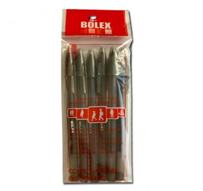 Bolígrafo punto fino negro con 6 piezas ulv lici 1.00 mm Bolex