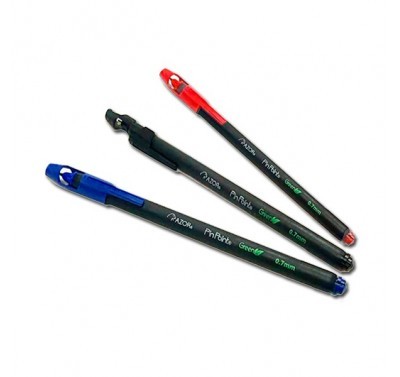 Boligrafo punto fino azul con 12 piezas pin point green (ecologico)...