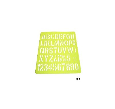Gioser fluorescente Stencil 14-b Mark-op 30 mm con 5 piezas