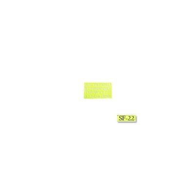 Gioser fluorescente Stencil 22 con 10 piezas